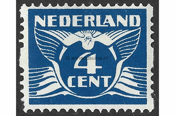 Nederland NVPH R21 Ongebruikt (4 cent) Tweezijdige roltanding Vliegende duif 1926-1927