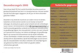 Nederland NVPH M271a+b (PZM271a+b) Postfris Postzegelmapje Decemberzegels 2002