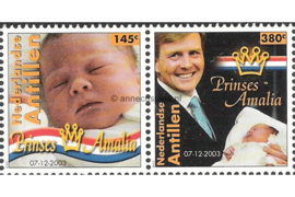 Nederlandse Antillen NVPH V1482-1483 Postfris (Half velletje Zonder Velrand) Geboorte Prinses Amalia 2004