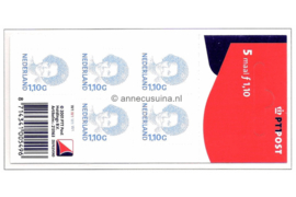 Nederland NVPH V1492b Postfris Velletje Beatrix inversie 1 gld 10 cent 1991-2001