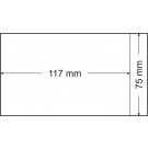 Lindner Pergamijn enveloppe 75 x 117 mm + 16 mm klep (Lindner 705) Per Stuk