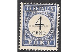 NVPH P18 Postfris (4 cent) Cijfer en waarde zwart 1894-1910