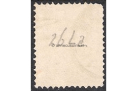 Nederland NVPH 26 (26La Kamtanding 12 1/2 gr.g./grijslila) Gestempeld FOTOLEVERING (25 cent) Koning Willem III 1888-1891