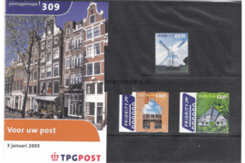 Nederland NVPH M309 (PZM309) Postfris Postzegelmapje Voor uw post 2005