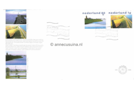 Nederland NVPH E386 Onbeschreven 1e Dag-enveloppe Nederland Waterland 1998