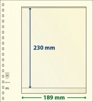 Lindner T-Blanco blad met 1 strook (Lindner 802108) (per stuk)