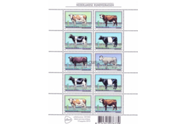 Nederland NVPH V2973-2978 Postfris Velletje Nederlandse Rundveerassen; Vel 10 x 1 2012