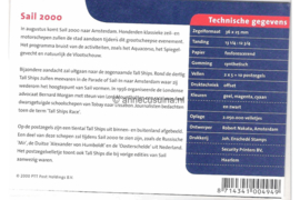 Nederland NVPH M231a+b (PZM231a+b) Postfris Postzegelmapje Sail 2000 Amsterdam 2000