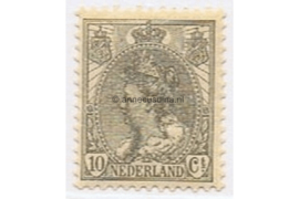 Nederland NVPH 62 Ongebruikt (10 cent) Koningin Wilhelmina (bontkraag) 1899-1921