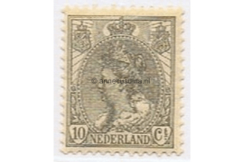 Nederland NVPH 62 Postfris (10 cent) Koningin Wilhelmina (bontkraag) 1899-1921