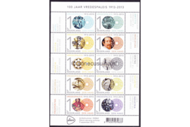 Nederland NVPH V3096-3105 Postfris Velletje 100 jaar Vredespaleis; Vel 10 x 1 2013