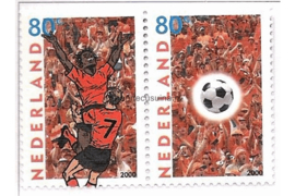 Nederland NVPH C440 Postfris (80 (a) + 80 (b)) / NVPH 1888-1889 (Paar/Samenhangend) Postfris EK Voetbal 2000