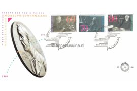 Nederland NVPH E286 Onbeschreven 1e Dag-enveloppe Nobelprijswinnaars 1991