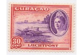 Curaçao NVPH LP30 Ongebruikt (30 cent) Koningin Wilhelmina met verschillende voorstellingen 1942