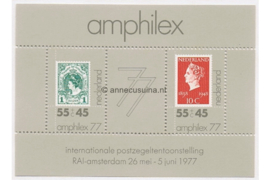 Nederland NVPH 1141 Postfris Blok Amphilex '77 1977