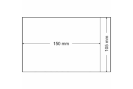 Lindner Pergamijn enveloppe 105 x 150 mm + 20 mm klep (Lindner 709) Per Stuk