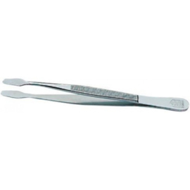 Hagelnieuw & Afgeprijsd! Lindner Pincet vernikkeld 12cm met rechte schep in etui (Lindner 2012)