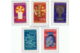 Suriname NVPH 579-583 Postfris Paaszegels 1972
