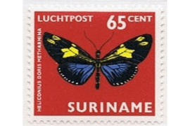Suriname NVPH LP57 Postfris (65 cent) Vlinders 1972