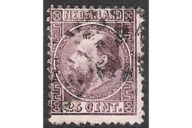 NVPH 11  Gestempeld FOTOLEVERING (25 cent) 3e emissie Koning Willem III