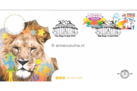Nederland NVPH E465 Onbeschreven 1e Dag-enveloppe Circuswereld 2002