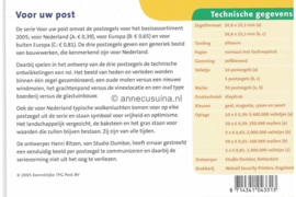 Nederland NVPH M309 (PZM309) Postfris Postzegelmapje Voor uw post 2005