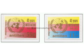 Nederlandse Antillen NVPH 813-814 Postfris 40 jaar Verenigde Naties 1985