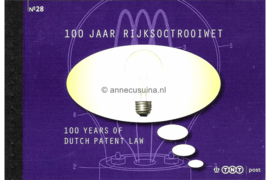 Nederland NVPH PR28 Postfris Prestigeboekje 100 jaar rijksoctrooiwet 2010