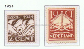 Nederland NVPH 139-140 Postfris 100 Jaar Ned. Reddingsmaatschappij 1924