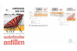 Nederlandse Antillen (Postdienst) NVPH E115 (E115PO) Onbeschreven 1e Dag-enveloppe 70 jaar Landsradio 1978