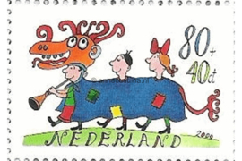 Nederland NVPH 1930f Postfris (Zegels afkomstig uit blok) (80+40 cent) Kinderzegels 2000