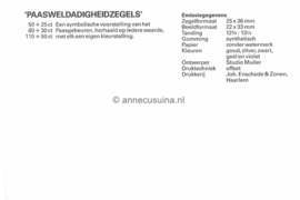 Republiek Suriname Zonnebloem Presentatiemapje PTT nr 41 Postfris Postzegelmapje Met toeslag als Paasweldadigheidszegels 1988