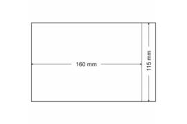 Lindner Pergamijn enveloppe 115 x 160 mm + 20 mm klep (Lindner 710) Per 500 stuks