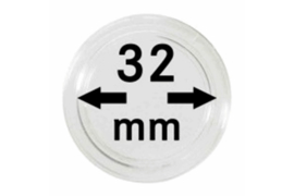 Hagelnieuw & Afgeprijsd! Lindner Muntcapsules 32 mm per 10 Stuks (Lindner 2250032P)