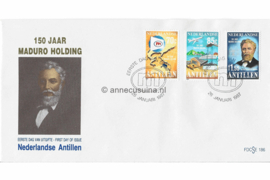 Nederlandse Antillen (SE-serie) NVPH E191 (E191S met nr. E186) Onbeschreven 1e Dag-enveloppe 150 jaar Maduro Holding N.V. 1987