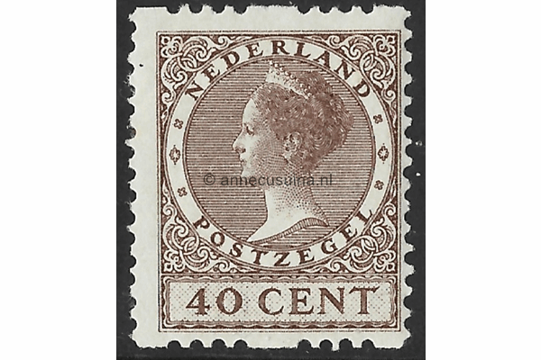 Nederland NVPH R16 Ongebruikt (40 cent) Tweezijdige roltanding Koningin Wilhelmina (type Veth) 1925