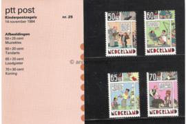 Nederland NVPH M25 (PZM25) Postfris Postzegelmapje Kinderzegels 1984