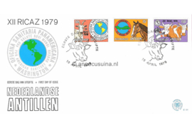 Nederlandse Antillen (Postdienst) NVPH E121 (E121P) Onbeschreven 1e Dag-enveloppe P.A.H.O. 1979