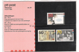 Nederland NVPH M21 (PZM21) Postfris Postzegelmapje Filacento 1984