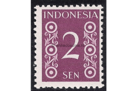 Indonesië Zonnebloem 16A / NVPH 363B Postfris FOTOLEVERING (2 sen) Kamtanding  11 1/2 Cijfertype 1949