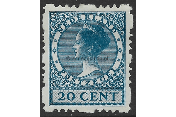 Nederland NVPH R50 Ongebruikt (20 cent) Vierzijdige roltanding Koningin Wilhelmina (type Veth) 1928