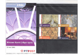 Nederland NVPH M246a+b (PZM246a+b) Postfris Postzegelmapje Nieuwe Kunst 1890-1910 2001