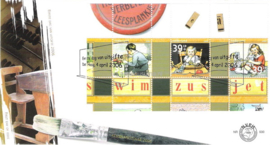Nederland NVPH E530 Onbeschreven 1e Dag-enveloppe Blokken Zomerzegels op 2 enveloppen 2006