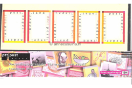Nederland NVPH M194 (PZM194) Postfris Postzegelmapje Verrassingszegels 1998
