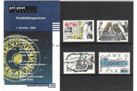 Nederland NVPH M159 (PZM159) Postfris Postzegelmapje Ontdekkingsreizen 1996