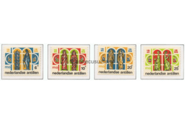 Nederlandse Antillen NVPH 372-375 Postfris 25 jaar Middelbaar Onderwijs 1966