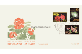 Nederlandse Antillen (SE-serie) NVPH E104 (E104S) Onbeschreven 1e Dag-enveloppe Flora 1977