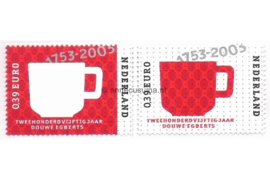Nederland NVPH 2192-2193 (Als losse zegels) Gestempeld 250 jaar Douwe Egberts 2003