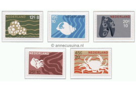 Nederland NVPH 877-881 Postfris Zomerzegels, schelpen en zeedieren 1967