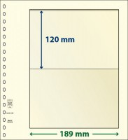 Lindner T-Blanco blad met 1 strook (Lindner 802105P) (per 10 stuks)